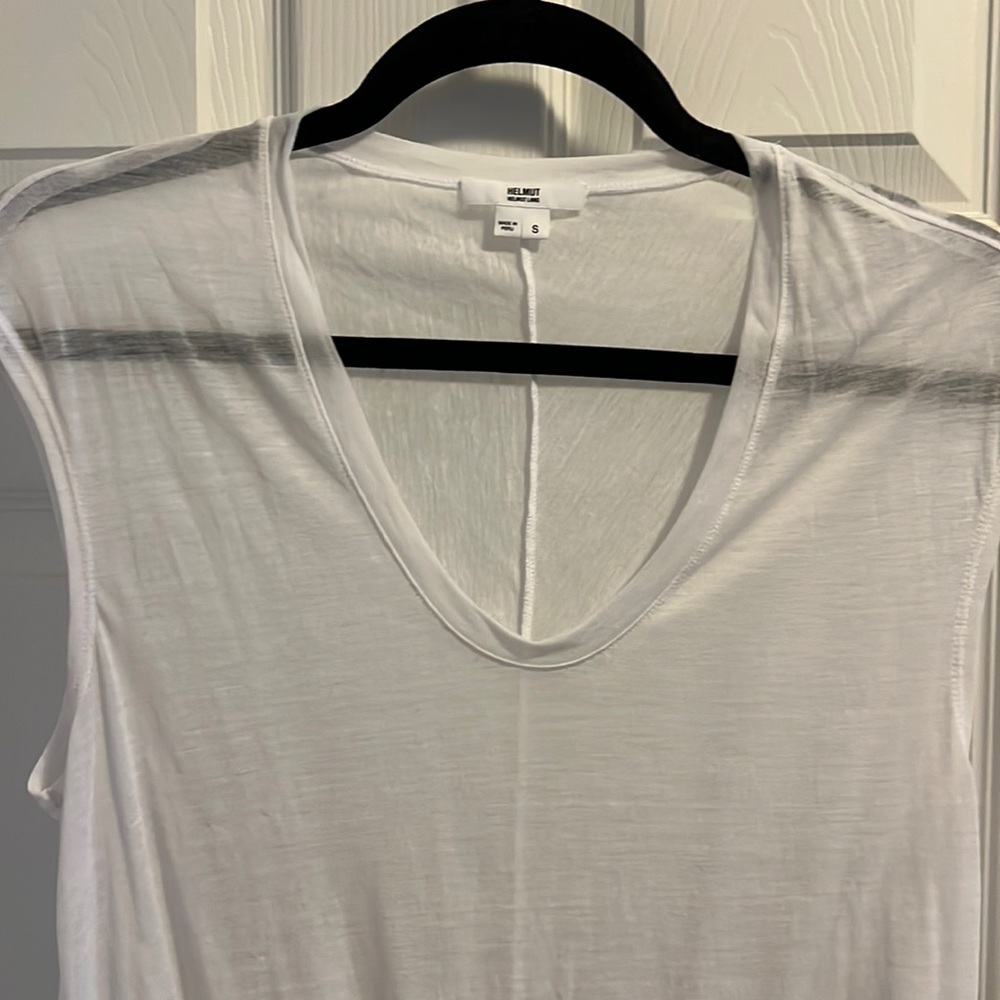 White Helmut Lang muscle tank